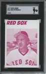 1977 Topps #111 Rico Petrocelli 9 card progressive proof.